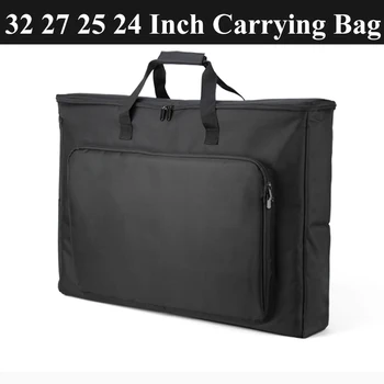 Borsa per il trasporto di monitor da 24/25/27/32 pollici con schiuma ammortizzante, protezione completa antiurto, custodia portatile da viaggio per schermo del computer
