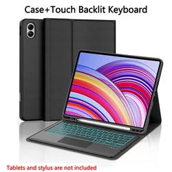 Detachable Keyboard Tablet Case with Multi - Angle Stand and Pen Holder for Spanish (Black Backlit 3)