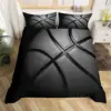 Blue Flame Soccer Duvet Cover Set Children Boys 3D Printed Football Quilt Cover Sets with 2 Pillowcases with Zipper Queen Size 3