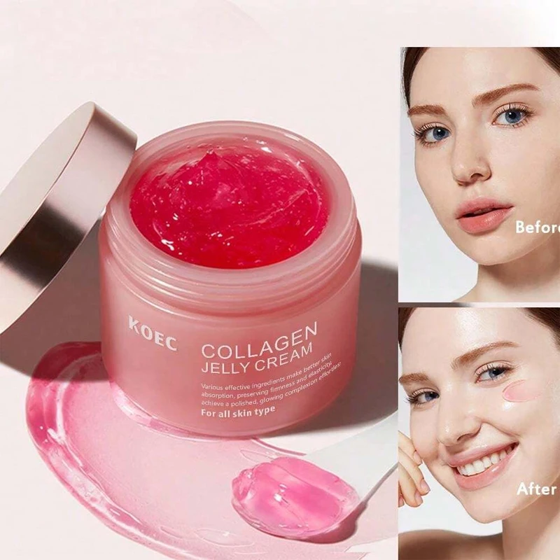 Koec Brand Collagen Toner Pore Cleaning Foam Cleanse Microneedle Essence Jelly Cream Rose Peptide Essence Korea Skincare Product facial cleanser