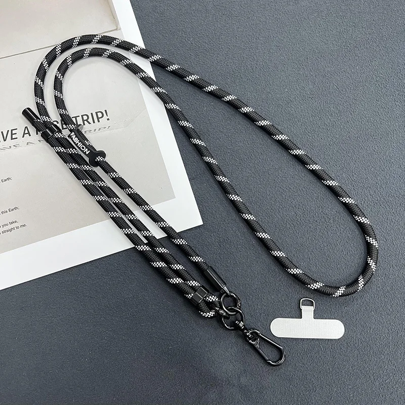 Versatile Crossbody Adjustable Phone Lanyard Strap with Detachable Neck Cord, 150cm