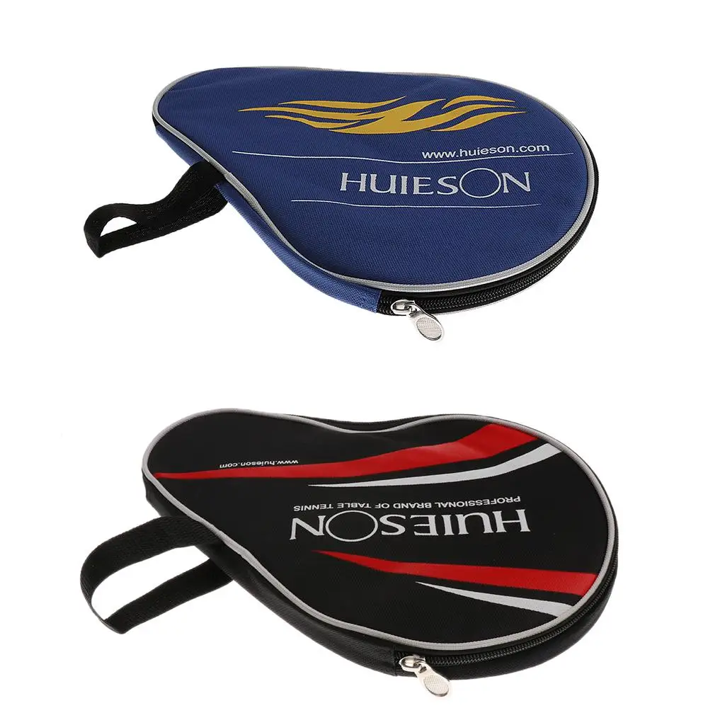Portable Table Tennis Racket Case Pong Bat Carry Bag Cover With Ball Pouch