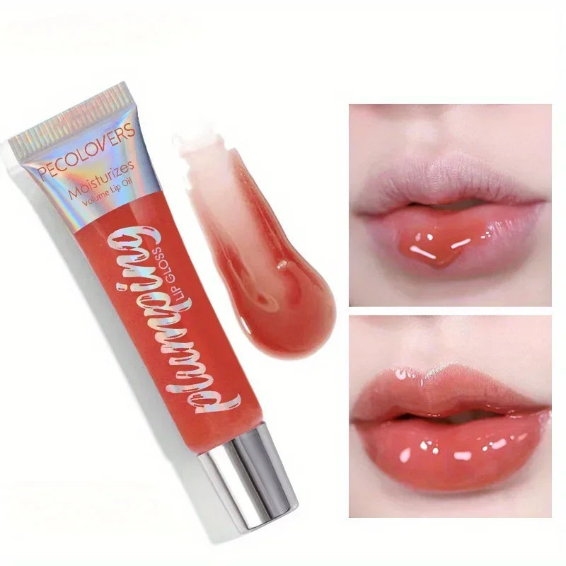 Lip Gloss Waterproof Lasting Moisturizing Glitter Lip Glaze Women Shimmer Plumping Lip Makeup Cosmetics