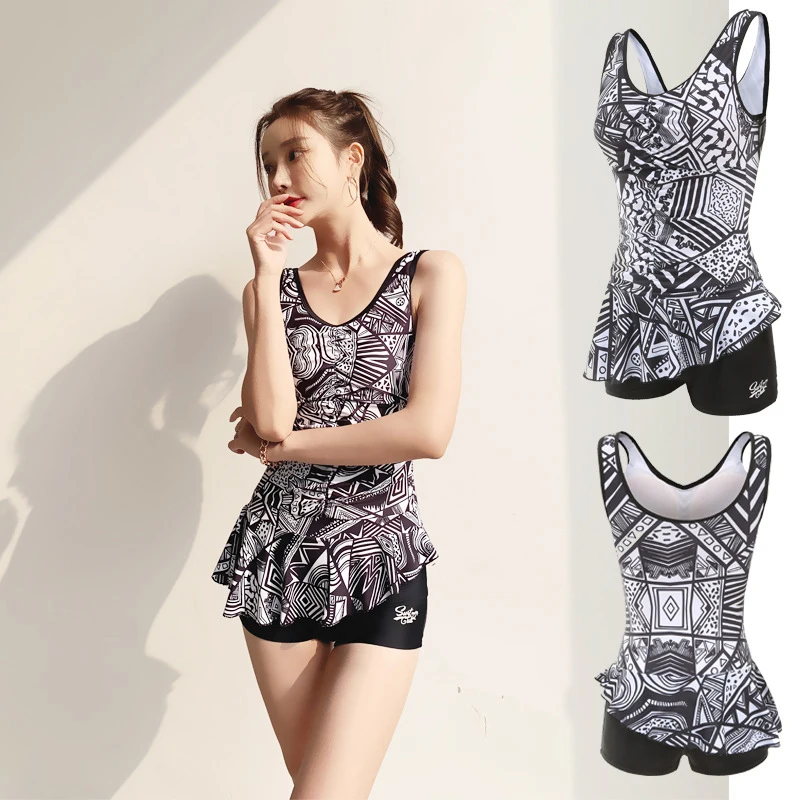 

Женский слитный купальник с цветочным принтом, в стиле ретро