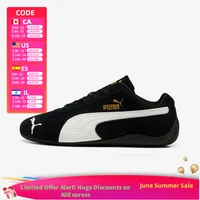 PUMA Speedcat OG Chaussures de course confortables à semelle fine, baskets basses durables pour le quotidien, unisexe, noir 406329-01 1
