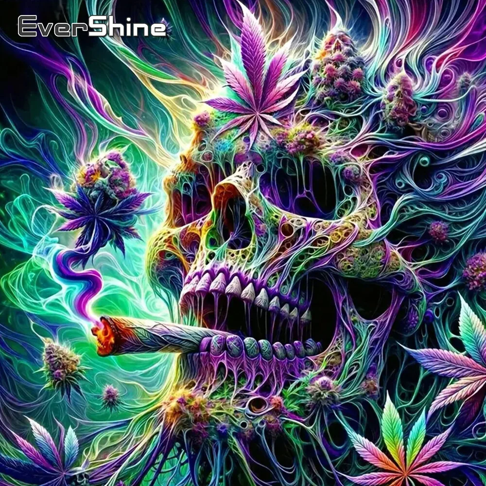 5D DIY Diamond Painting Skull Picture Home Decor