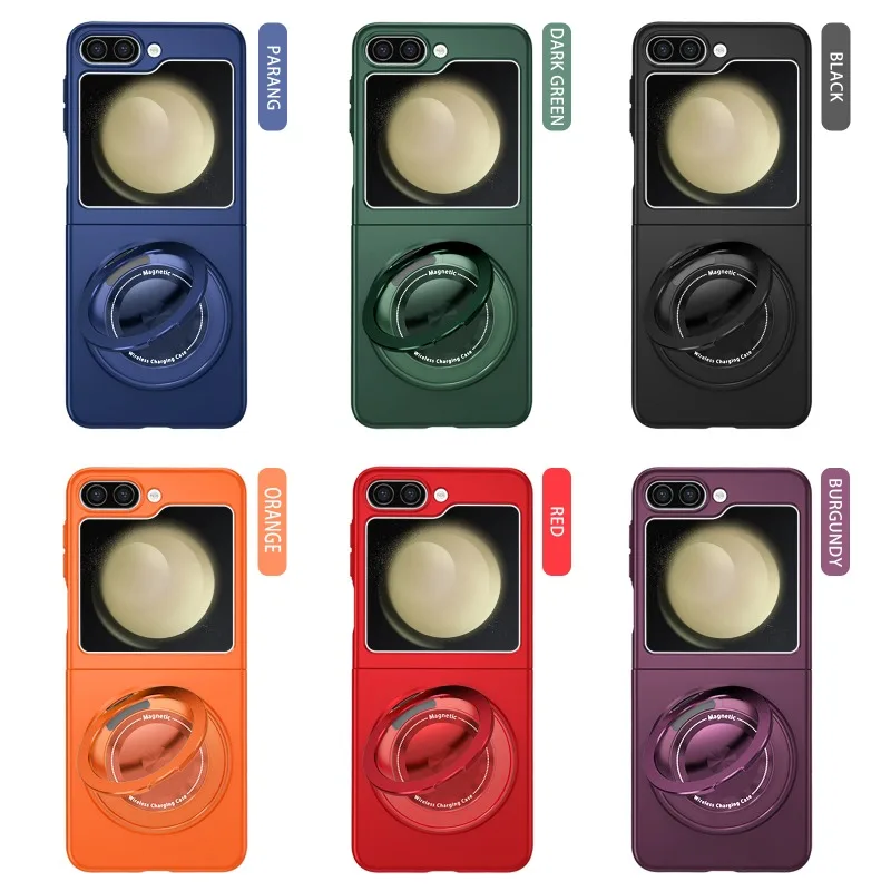 360° Magnetic Rotating Ring Phone Case - Hard Shell Protection Cover for Samsung Galaxy Z Flip Series