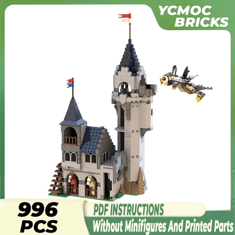 

Moc Building Bricks Fortress Model Falcons Menagerie Castle Technology Modular Blocks Gifts Christmas Toys DIY Sets Assembly