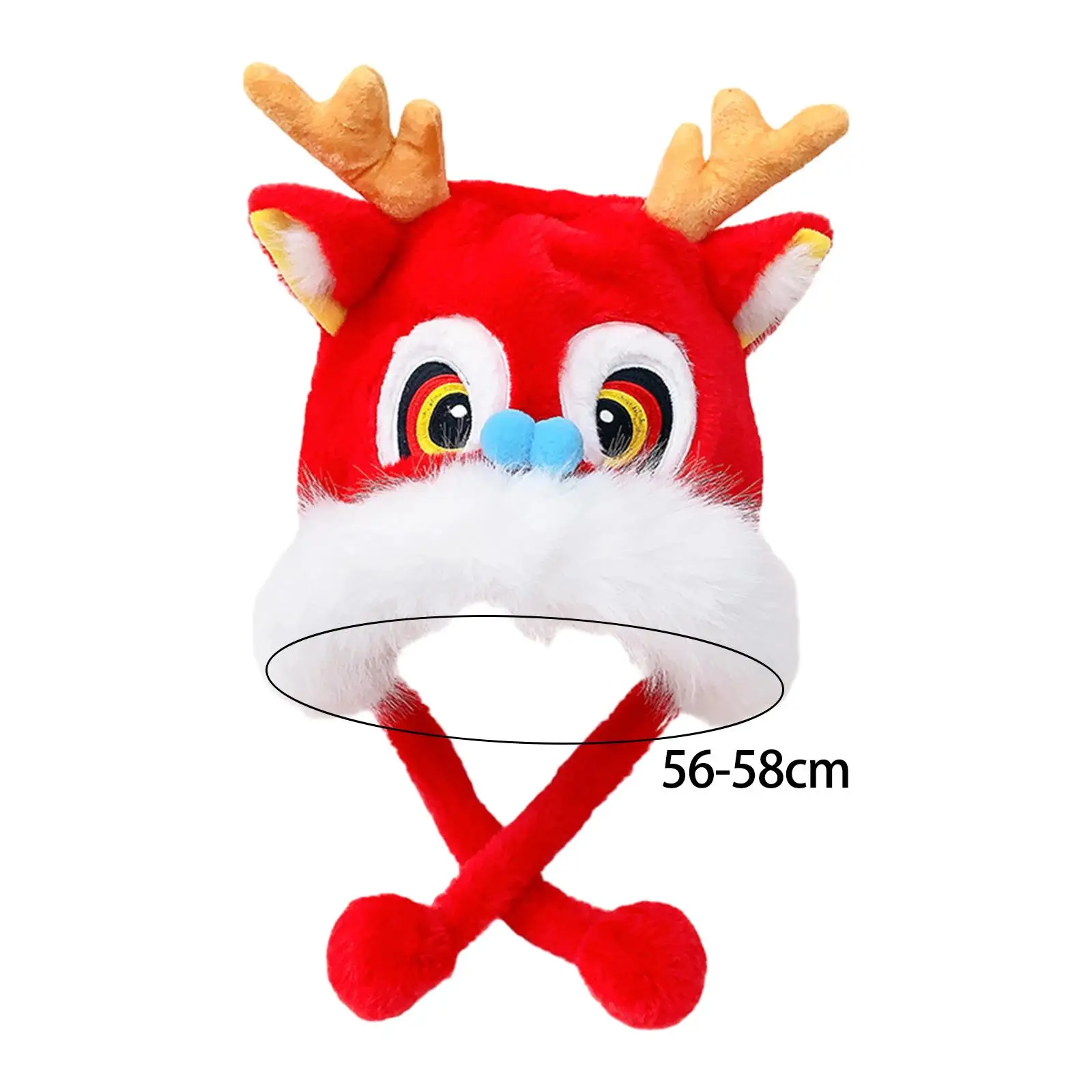 Headwear Earflap Cap Plush Animal Winter Hat for Women Girls Birthday Gift