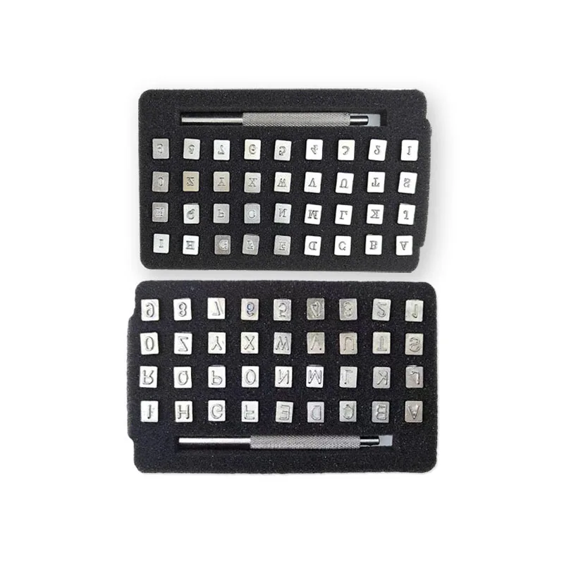 Number letter stamp set 32/36PCS 3mm/6mm Steel Letter Punch Stainless Steel Alphabet & Number Stamps for Leathercraft