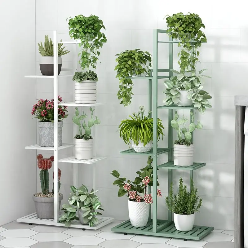 Iron Shelves For Plant Multi-Storey Floor-To-Ceiling Balcony Pot Plant Stand Flower Rack Living Room Lobby Display Flower Stand plant stand,wooden flower shelf
