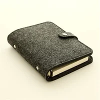 A5 A6 Felt Shell Fabric Notebook Paper Planner Inner Page Ring Binder Stationery Gift Traveler Journal Loose Leaf Notebook New 2