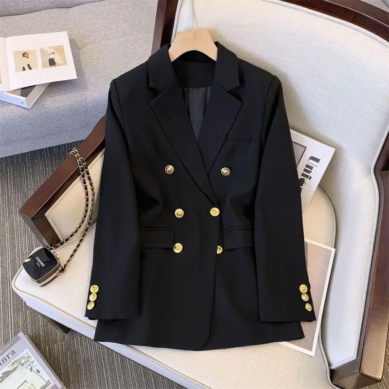 

2024 Autumn New Style Plus Size Fashionable Loose High-End Feel Suit Slimming Age-Reducing Suit Jacket for Women Female Girl New