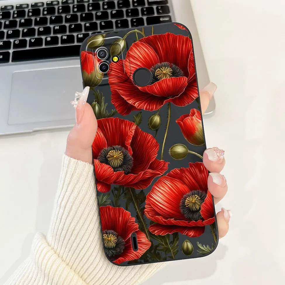 Silicone Cute Fashion Butterfly Flower Love Painted Phone Case