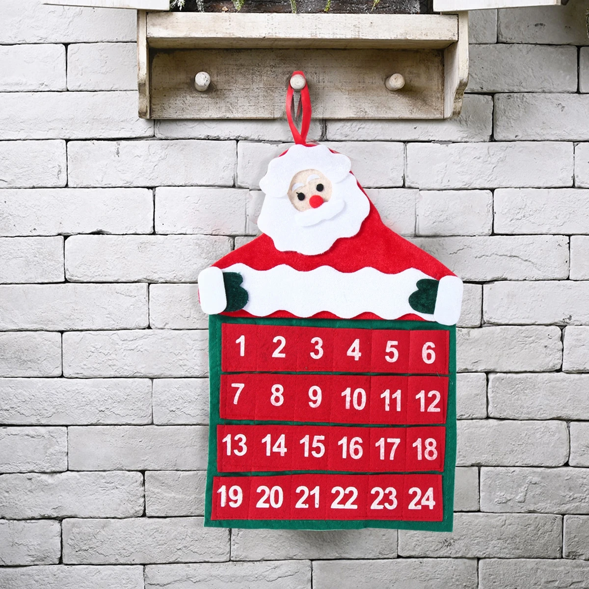 Christmas Countdown Calendar Christmas Felt Calendar Advent Santa Claus Snowman Xmas Ornaments Merry Christmas Decoration Navidad Happy New Year