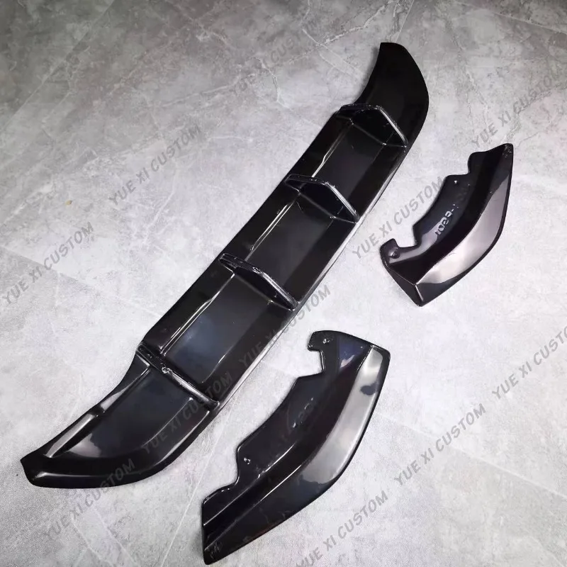 Protezione Paraurti Posteriore In Acciaio Inox Per Volvo V60 I (2011-2018) - Bordo Di Carico Nero - Antigraffio - 6