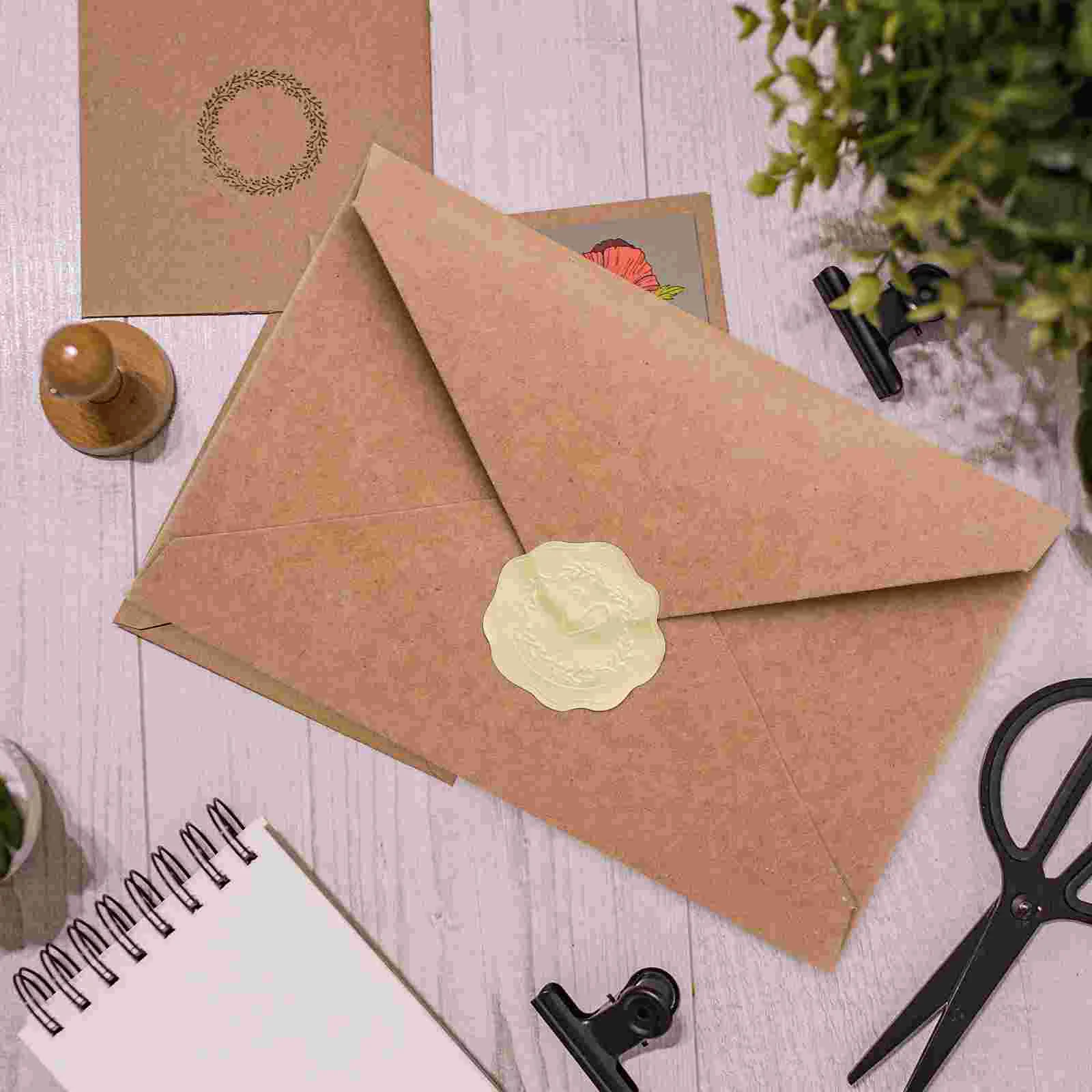 

Vintage Envelope Party Supply Envelopes Blank Wedding Small Card Invitation Delicate Decorative Empty Portable Stickers