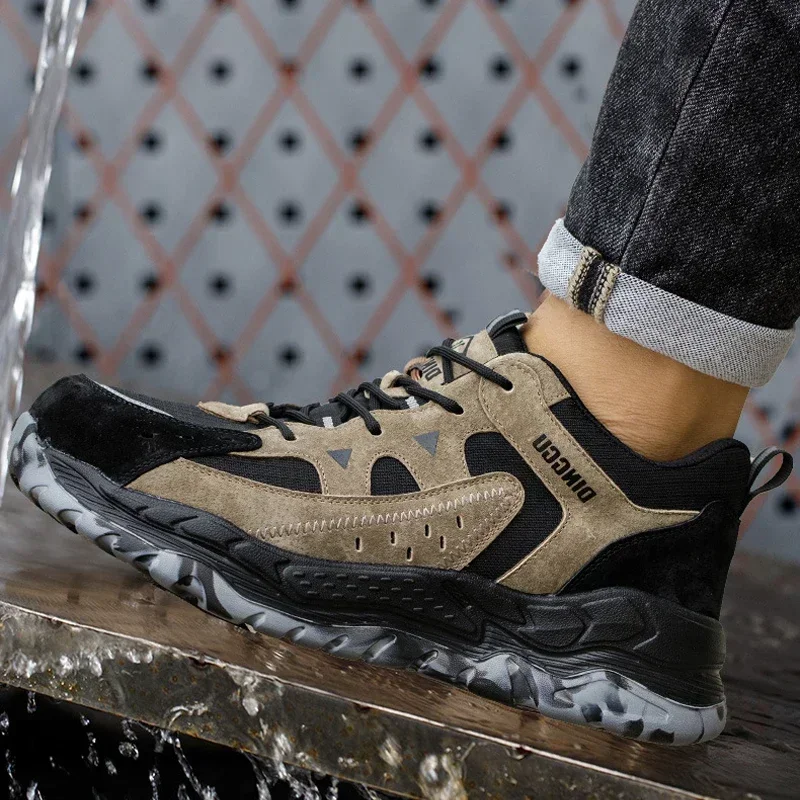 Scarpe isolanti leggere da uomo nuove scarpe antinfortunistiche antiperforazione antiurto scarpe da ginnastica da lavoro da uomo scarpe protettive alla moda 6