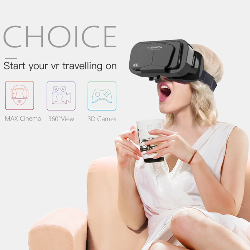 3D VR 스마트 가상 현실 게임 안경 헤드셋, 아이폰 및 안드로이드 폰과 호환 가능, G10 메타버스 VR 헤드셋, 신제품