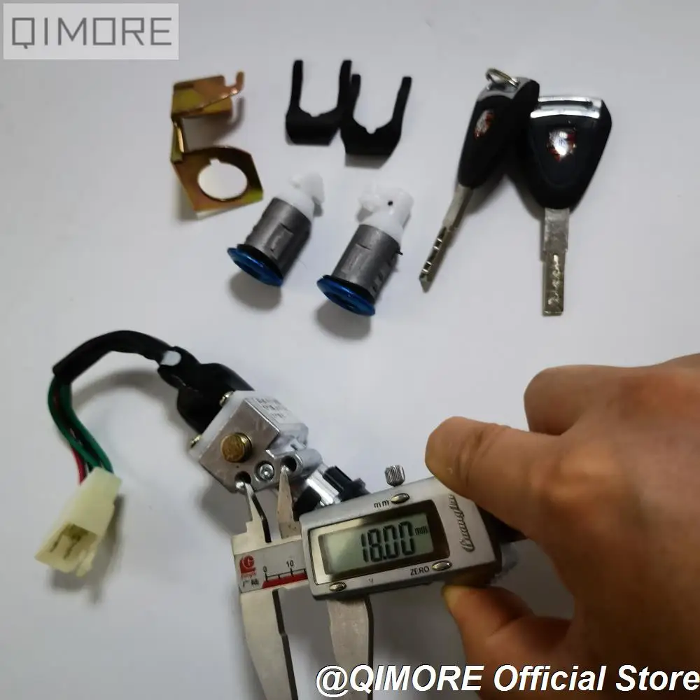 Ignition Lock Key Set 5-wire for Scooter Moped WH125T motorcycle keys motorcycle key accessories ignition key cover