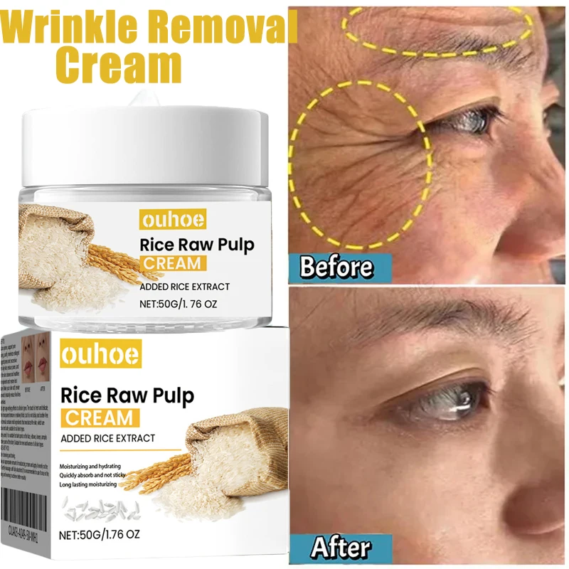 

Instant Wrinkle Remover Face Cream White Rice Anti Aging Lift Firm Skin Fade Fine Lines Moisturizing Brighten Korean Cosmetics