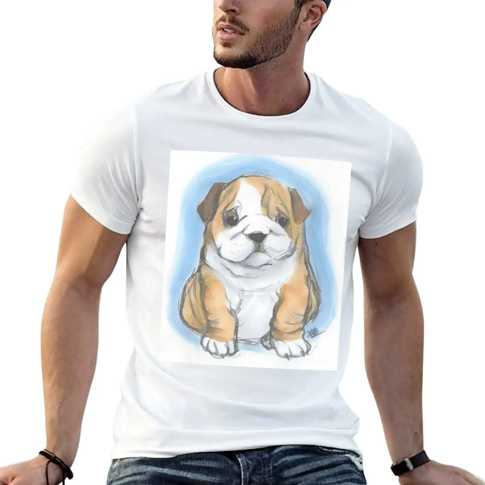 

Baby Bulldog T-Shirt sublime t shirt kawaii clothes Men's cotton t-shirt