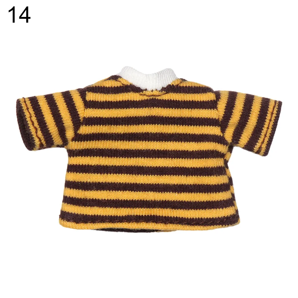 Striped Knit Doll Outfit with T-Shirt, Shorts, & Socks - Cute Gift Set