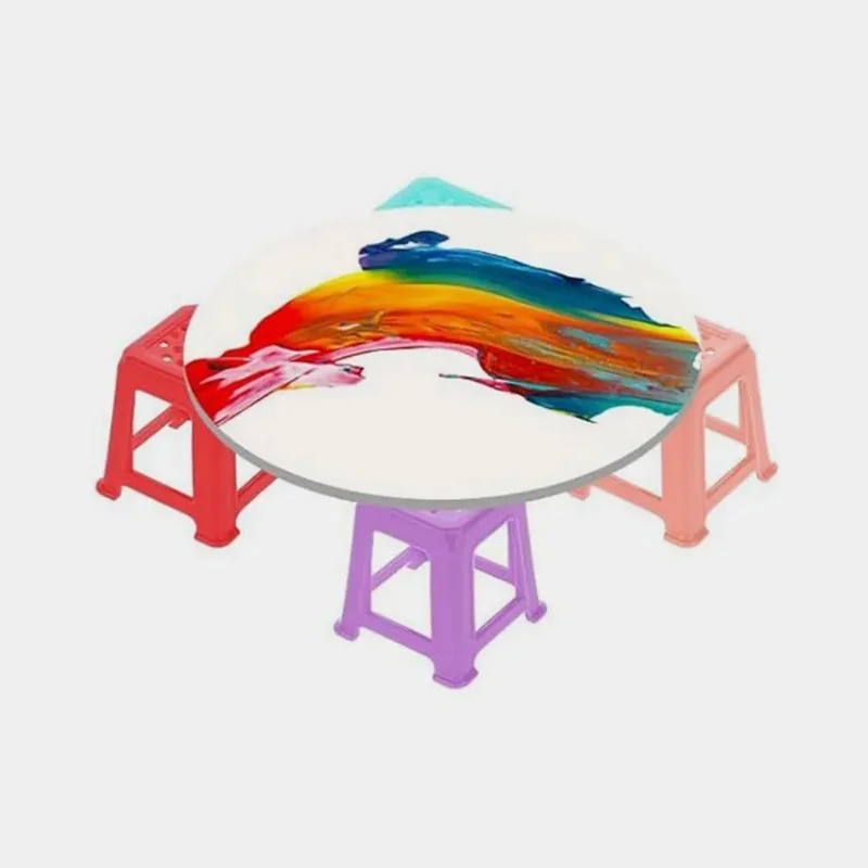 32Pcs 미니 페인트 스탠드 캔버스 스탠드 미끄럼 방지 플라스틱 솔리드 컬러 아크릴 붓기 용품 페인팅 금속 물고기 벽 장식