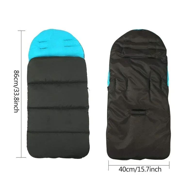 Stroller Sleeping Bag Warm Swaddle Windproof Newborn Sleeping Bag Universal Stroller Footmuff Cover Blanket Cosy Toes Buggy Cushion Baby Thick