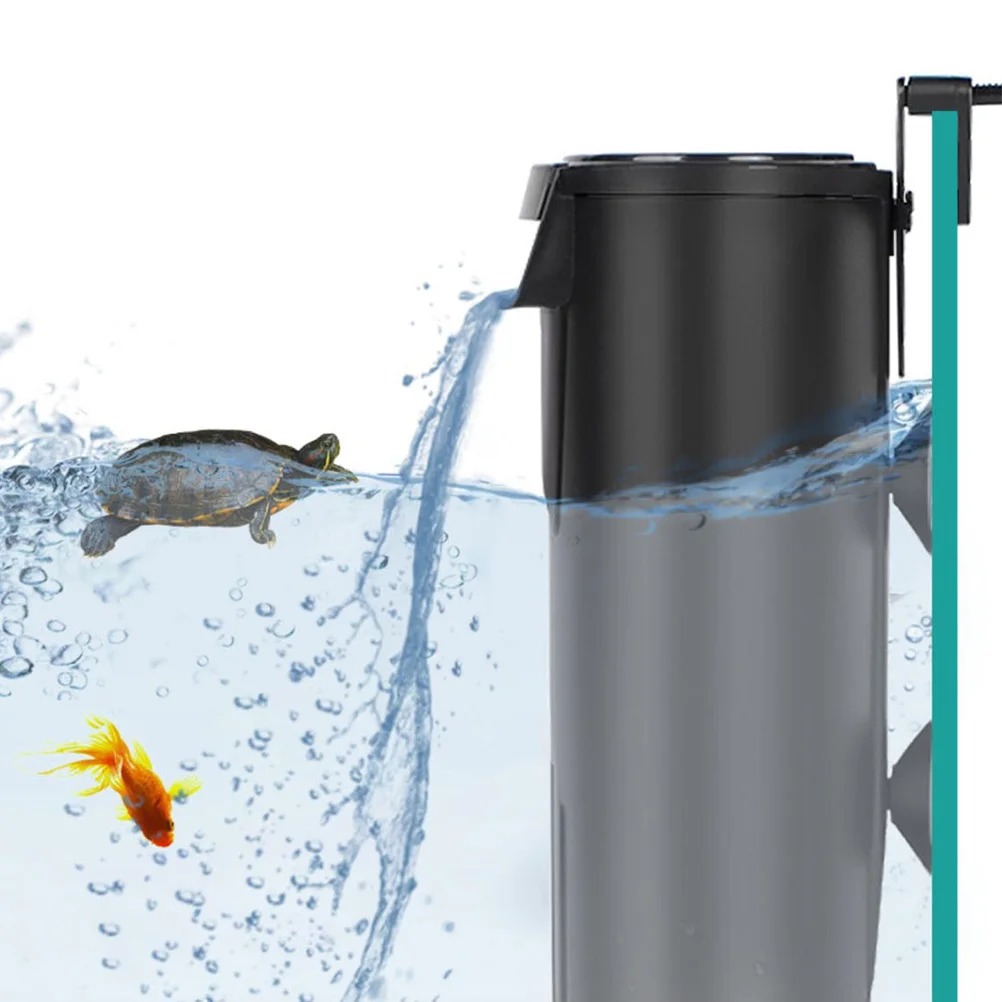 

Turtle Tank Filter Fish Filters Air Pump Waterfall for Aquarium Circulation System Abs Low Level