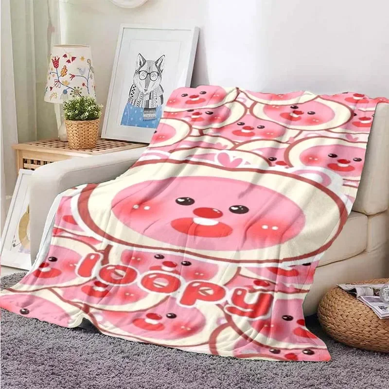 thumbnail image 1 of Manta con estampado de dibujos animados en bucle, ligera, para sala de estar, dormitorio, habitación de niños, cálida, regalo de Navidad, 1 of 5
