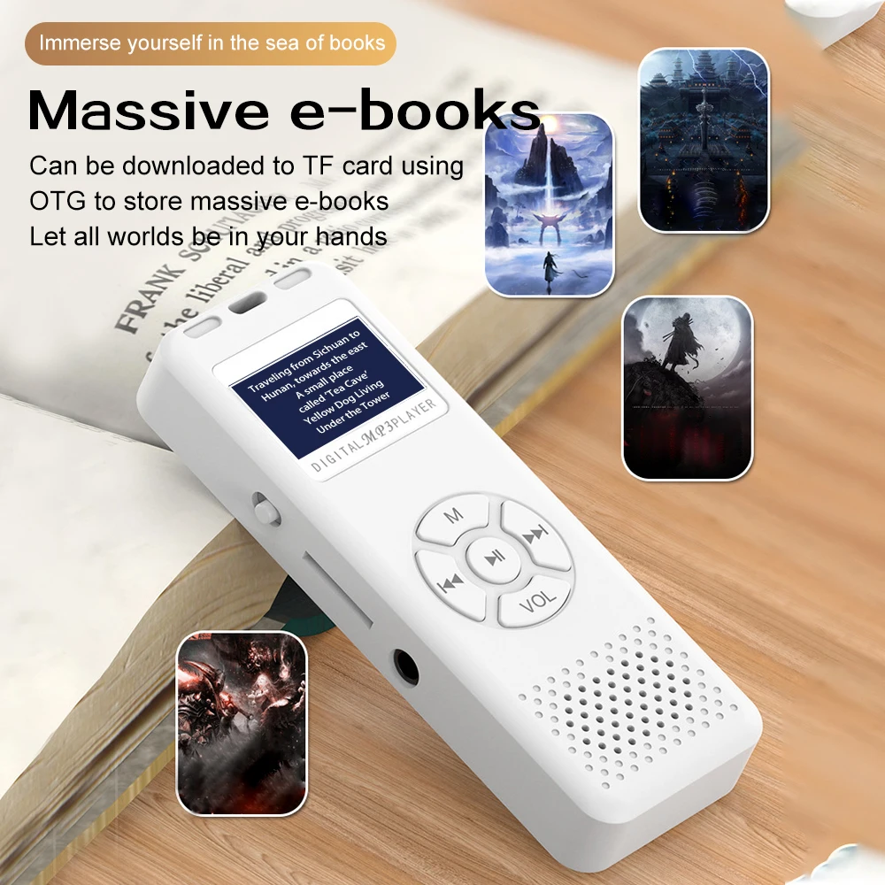 Mini MP3 Player Portable HiFi Music Player Built-in Speaker Walkmen with E-Books Recording FM Radio 2025 New Reproductor MP3