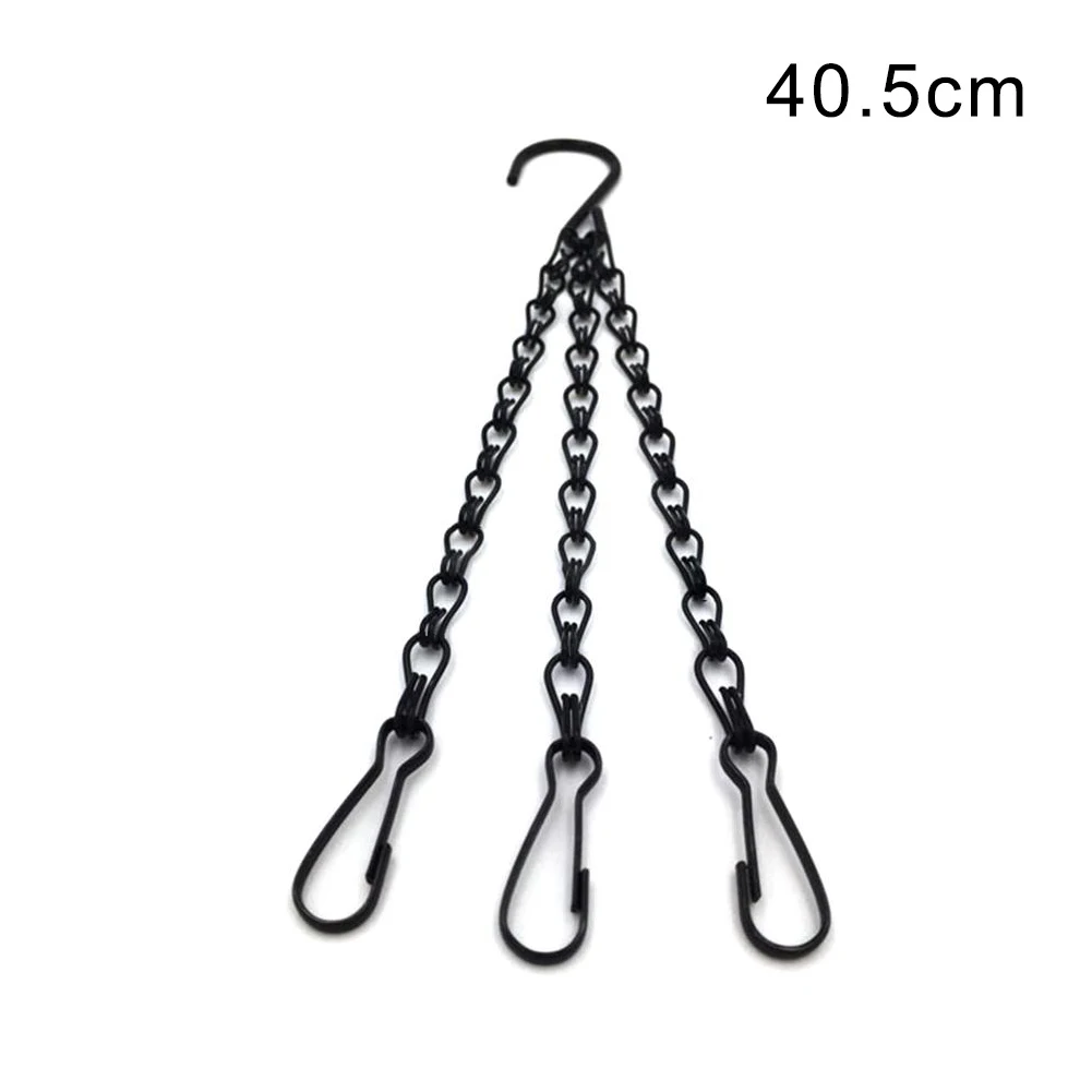 35/40/45/50/55cm Rattan Hanging Basket Flower Pot Chain Hydroponic Plants Plant Grow Tools Garden Decorations With 3 Hooks