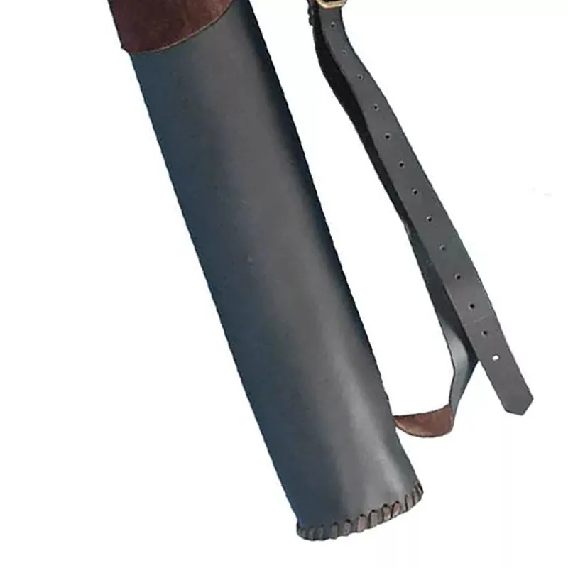 Fourreau médiéval en cuir pour le dos, marron et noir ⚔️ Boutique Épées