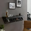 Wood Floating Wall Shelves Magic Flap Hidden Shelf With Secret Compartment Wall-mounted Storage Wood Furniture Storage Box 1