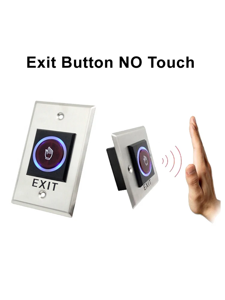 Infrared induction No Touch Exit Button Release Switch Opener NO COM NC LED Ligh