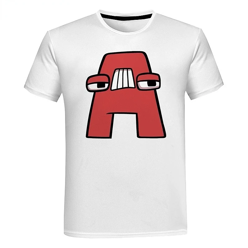 Alphabet Lore Shirt For Kids Cartoon T-Shirt Tee Boys Girls Fit 2