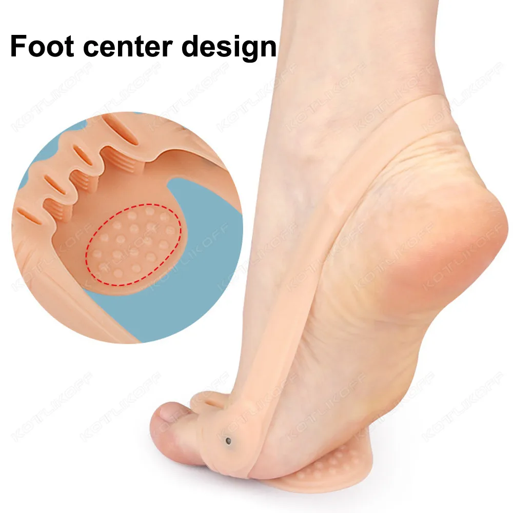 5 Holes Toe Splitter Forefoot Pads Pain Relief Overlapping Toe Separator Breathable Separators Straightener Foot Care Tools