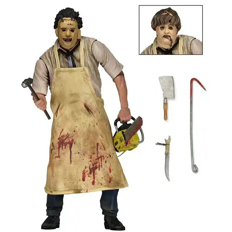 نموذج مجموعة شخصيات Leatherface النهائية من NECA،...