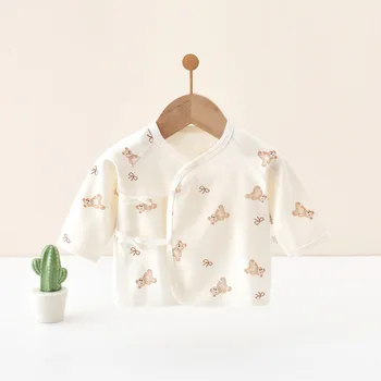 سترة AYNIGIELL لحديثي الولادة من عمر 0 إلى 3 أمتار لغرفة التسليم، سترة مناسبة للأطفال من القطن الخالص الناعم للأطفال الذكور والإناث