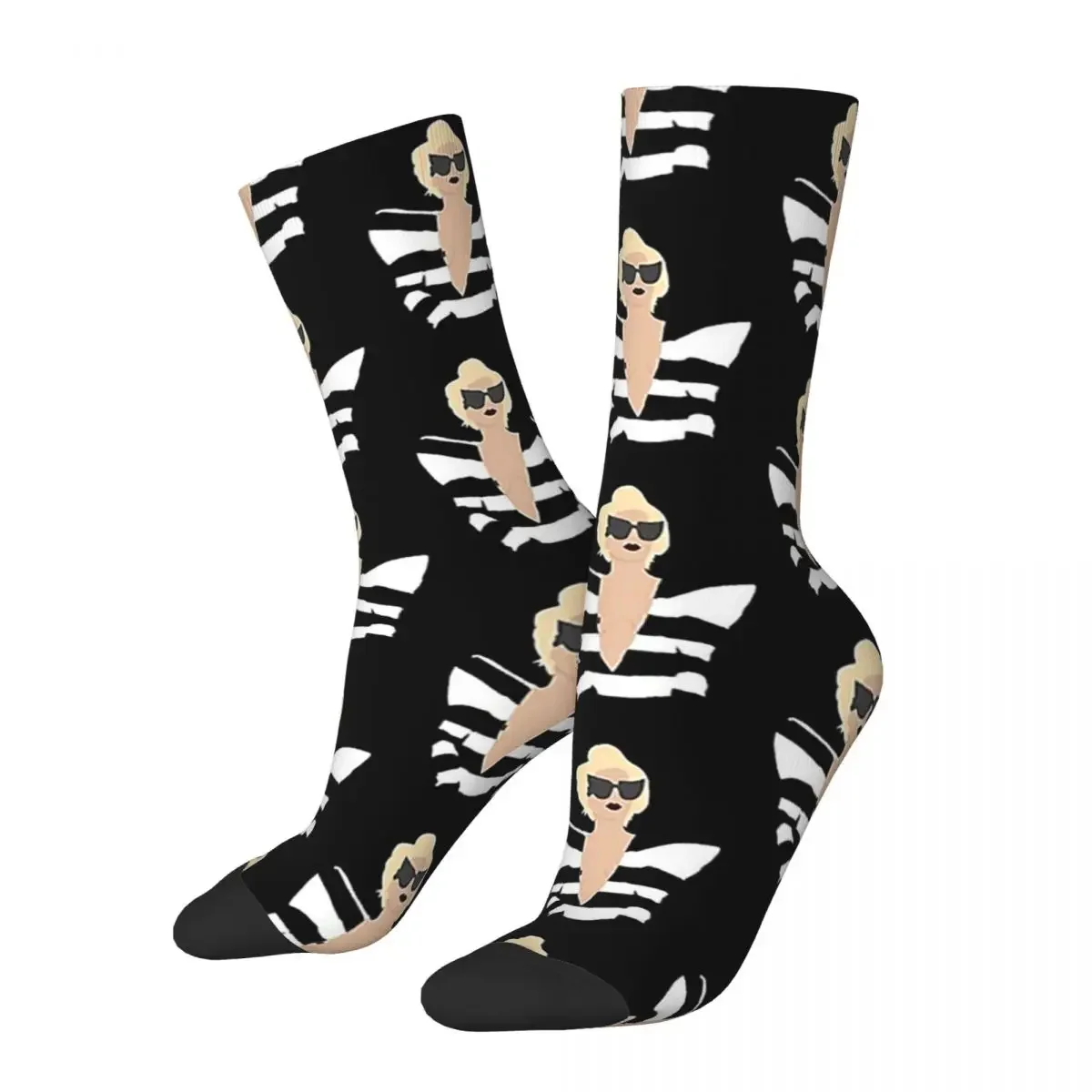 

Lady Gaga Telephone Socks Harajuku Super Soft Stockings All Season Long Socks Accessories for Man's Woman's Birthday Present