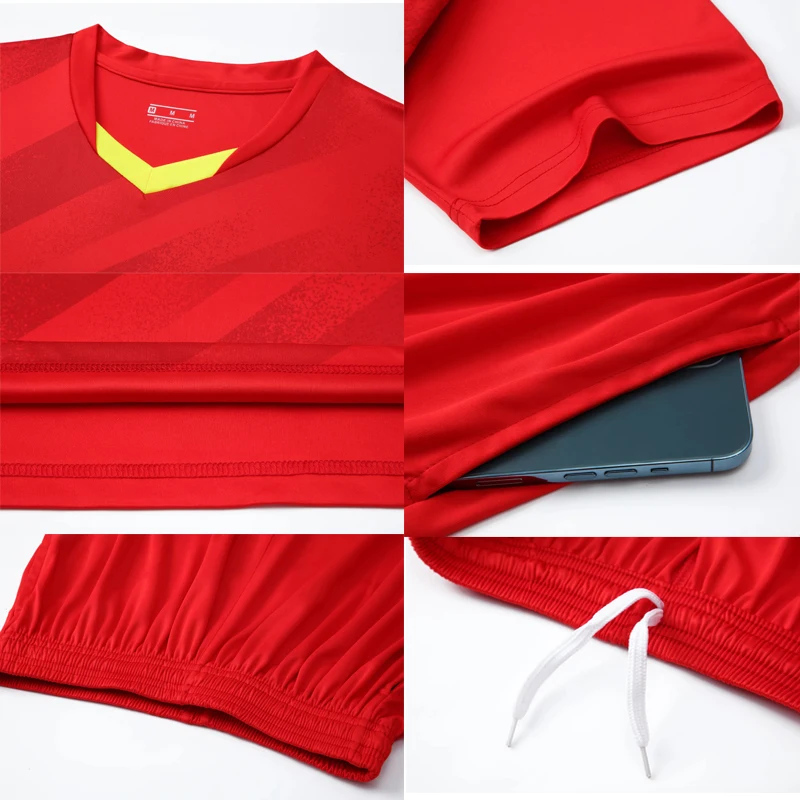 Football Uniform Sports Uniform Sets Survetement Football Men Kids Soccer Jerseys Set Boys Women Football Training Uniforms TAny Name Number