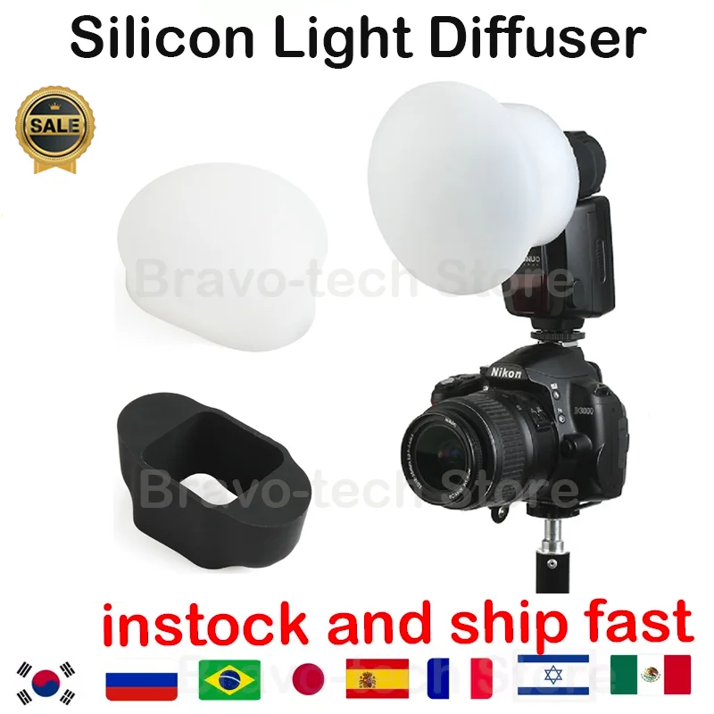 Silicon Light Diffuser Rubber Magmod Sphere Modular Flash Accessories For Godox Canon Nikon
