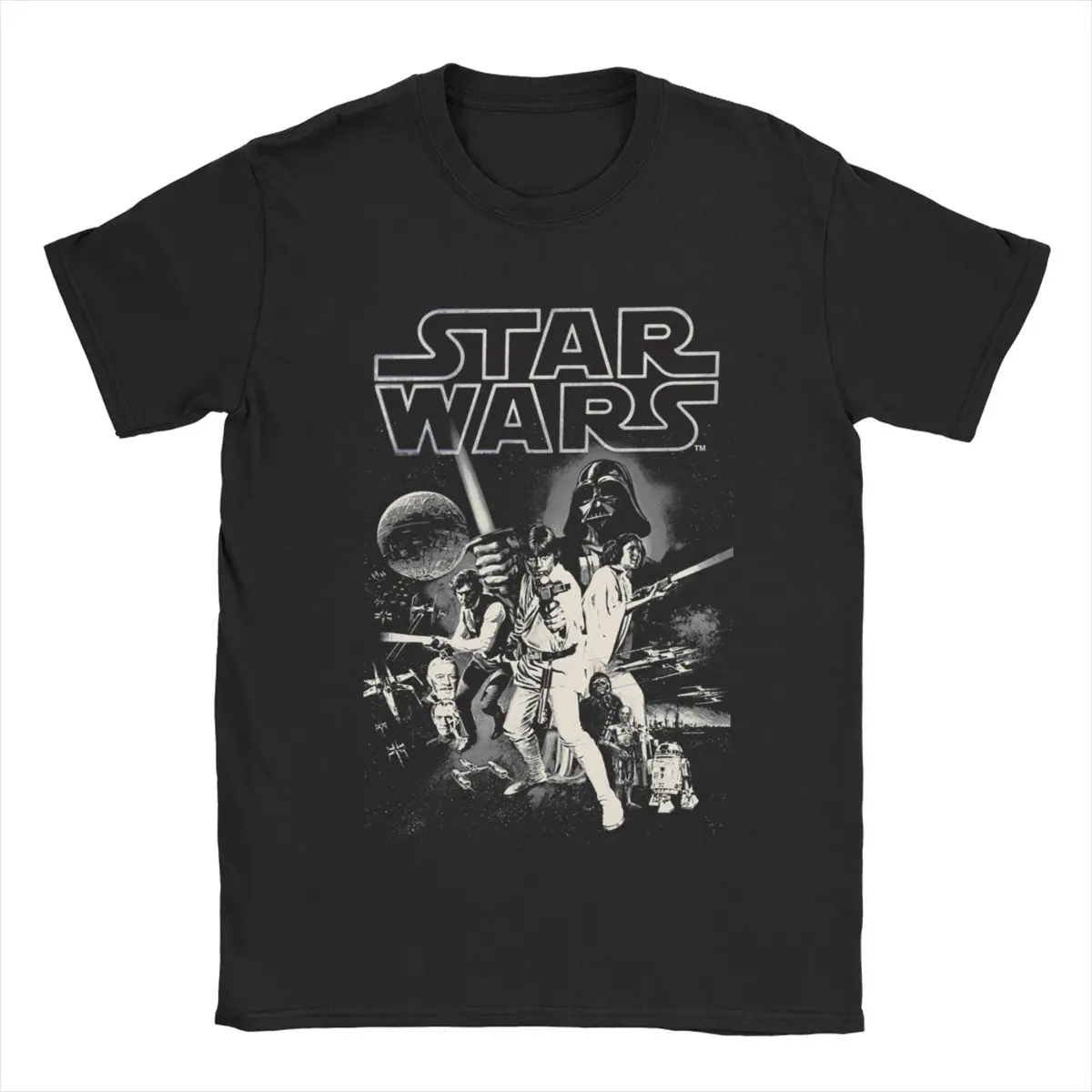 

Awesome Classic Star War Disney T-Shirts Men Round Collar Cotton T Shirts Short Sleeve Tee Shirt 4XL 5XL 6XL Clothing