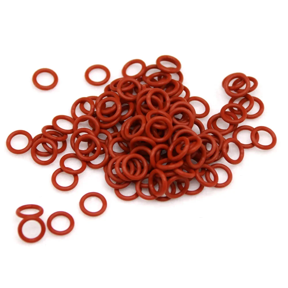 Silicone O Rings 10Pcs CS 2mm-2.4mm Silicone VMQ O-Ring Gasket Food Grade Sealing Ring Waterproof and Insulated OD 5 ~90mm