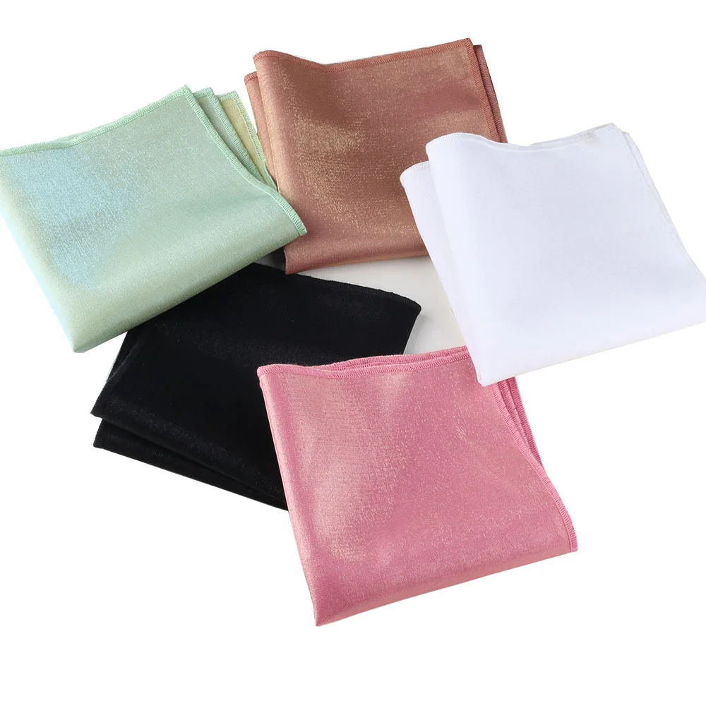 24cm formel hommes poche carré coton lin solide vin blanc mouchoir écharpe costume robe poitrine serviette smoking cravate accessoires