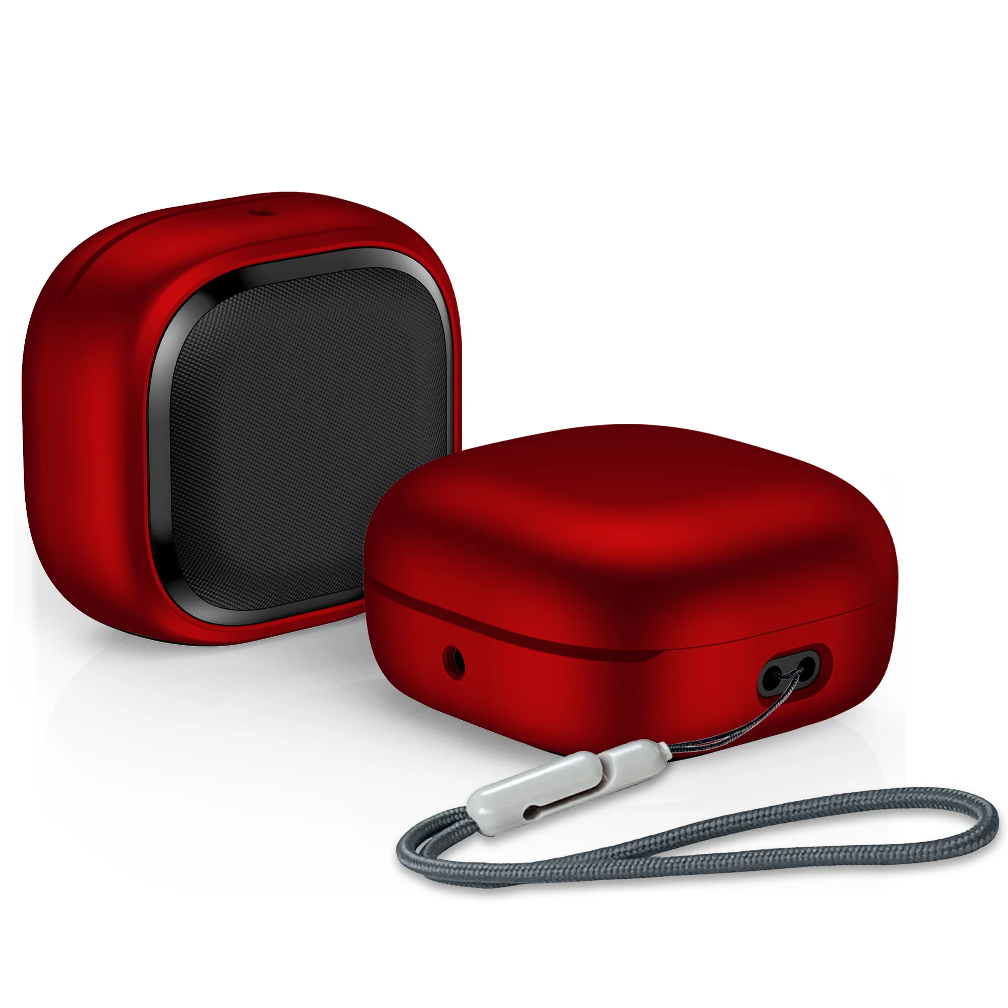 Durable Hard Shell Protective Earbud Case with Lanyard