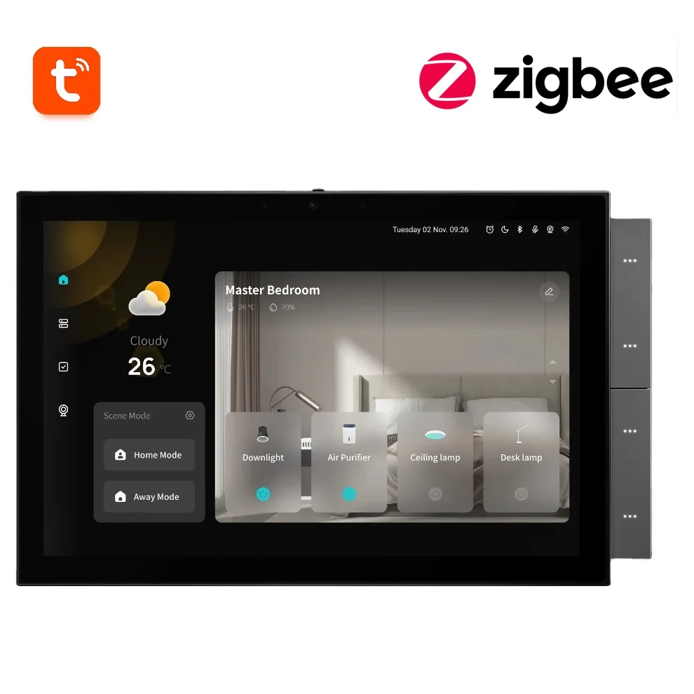 오리지널 TPA10 중앙 컨트롤패널 MAX 스마트 홈 IOT 솔루션 스마트 컨트롤패널, 알렉사 내장, 10.1 인치