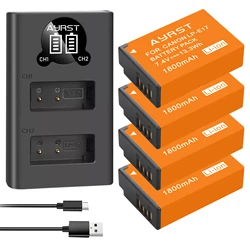 High-Capacity 1800mAh Rechargeable Battery with Dual-Slot Charger (4batteryand1charger)
