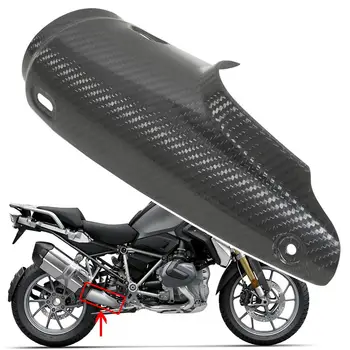 Carbon Fiber Cover FOR BMW R1200GS 2013-2018 R1250GS 2019-2023 Motorcycle Exhaust Pipe Connect tube Scald Proof Guards Protector